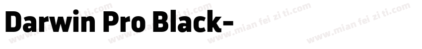 Darwin Pro Black字体转换